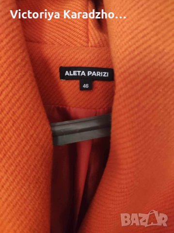 Дамско палто Aleta Parizi, снимка 2 - Палта, манта - 42667249