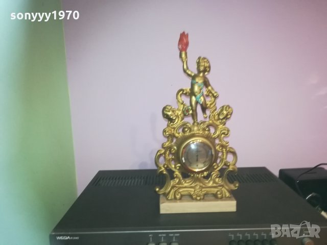 златен старинен термометър-антика 2001212202, снимка 1 - Колекции - 31498266
