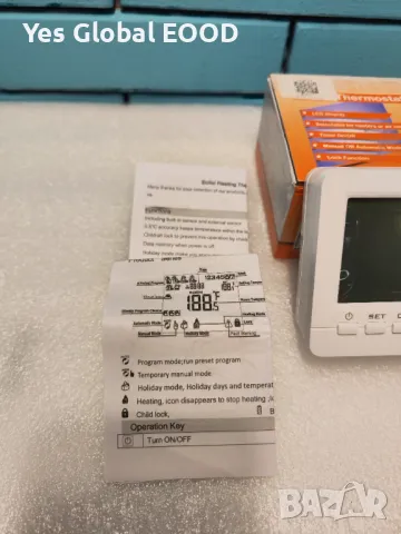 Електронен термостат, 5A Програмен термостат с LCD дисплей, снимка 2 - Друга електроника - 49766868