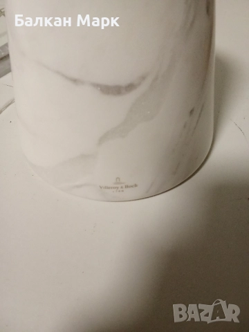 Мраморна лампа CARRARA – Villeroy & Boch (реф. 96972),без абажур , снимка 4 - Настолни лампи - 52535187