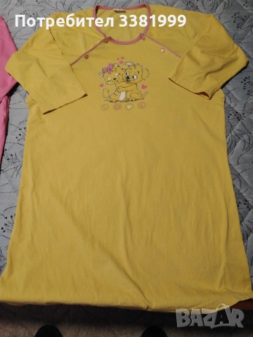 две памучни нощници за родилки , снимка 3 - Рокли - 54345503