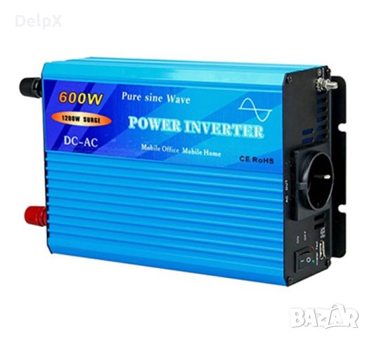 Инвертор синусоидален TY-600-S 12VDC/220VAC 600W, снимка 1