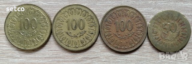 Лот 4 монети Тунис  л35