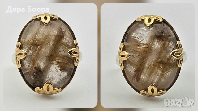 Сребърен пръстен: "Венера", снимка 5 - Пръстени - 52529781