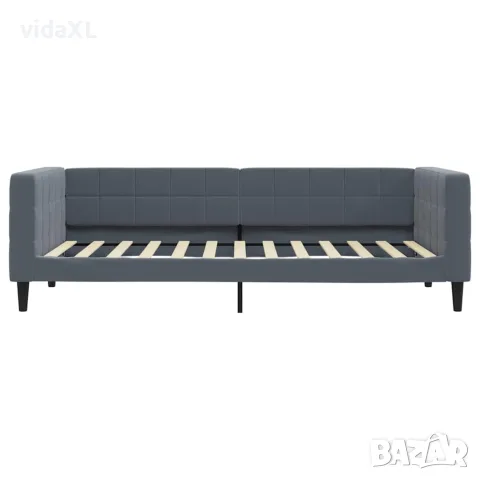 vidaXL Дневно легло с уширение и чекмеджета, без матрак, 90x200 см, снимка 7 - Спални и легла - 56146776