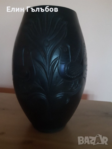 Ваза за цветя керамична с мотиви на гълъби и цветя , снимка 8 - Декорация за дома - 52548913