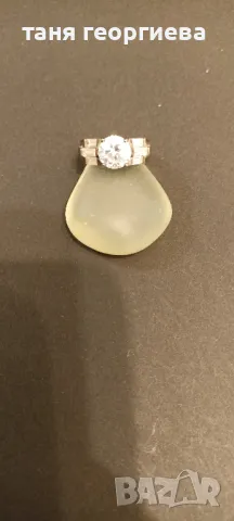 сребърен пръстен с цирконий