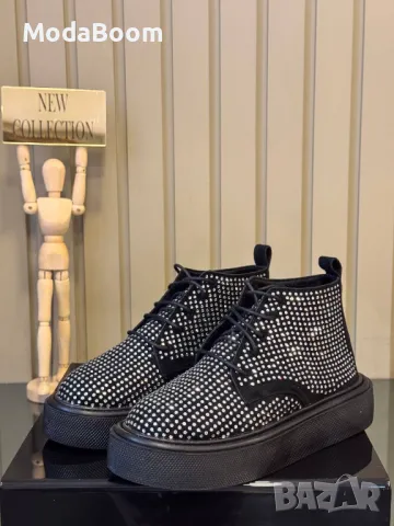 Черни дамски боти , снимка 3 - Дамски боти - 48317815