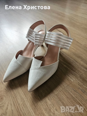 Бели летни обувки, снимка 5 - Дамски ежедневни обувки - 51463283