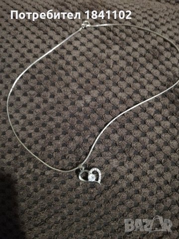 Сребърно колие, снимка 2 - Колиета, медальони, синджири - 38089156