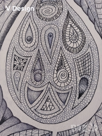 Абстрактна Картина "Момина сълза"- графика, снимка 2 - Пана - 52652569