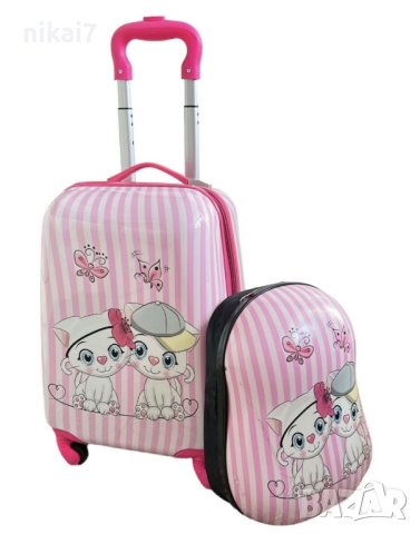 детски куфар функционален с 4ри колела и телескопична дръжка 46/30/21 детски куфар функционален с 4р, снимка 12 - Куфари - 42100483