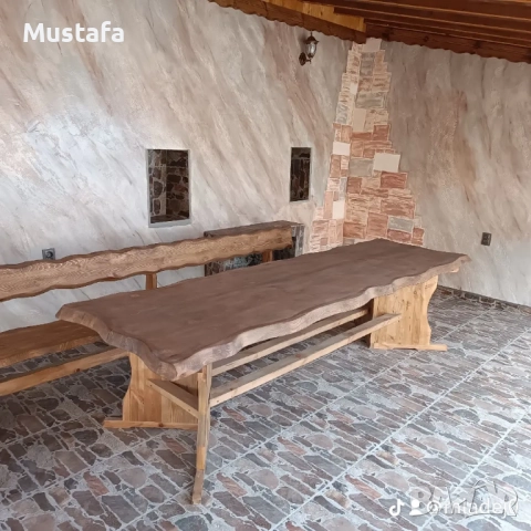 маси и пейки с жив ръб , снимка 5 - Маси - 52907020