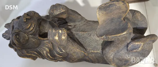 Поставка за Бутилка Вино Лъв Статуетка , снимка 4 - Декорация за дома - 48903367