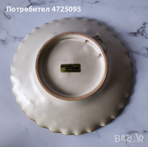 Керамична чиния, снимка 3 - Чинии - 53304294