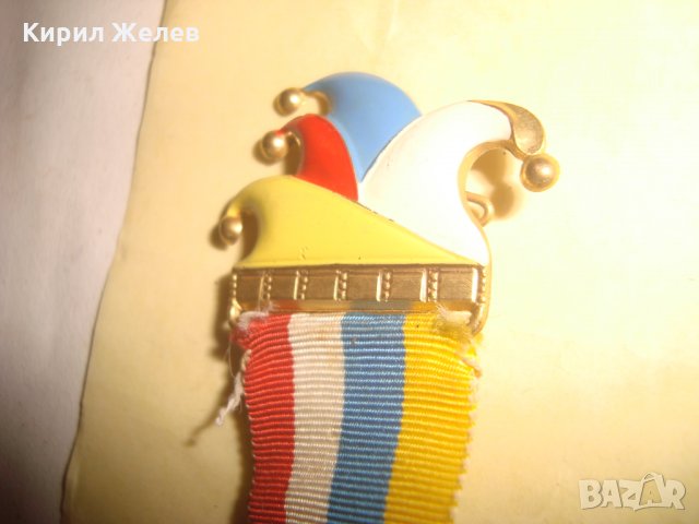 СТАР ШВЕЙЦАРСКИ РЯДЪК ПОЗЛАТЕН МЕДАЛ с ЛЕНТА и НОСАЧ ЕМАЙЛИРАН 25051, снимка 4 - Антикварни и старинни предмети - 34510648