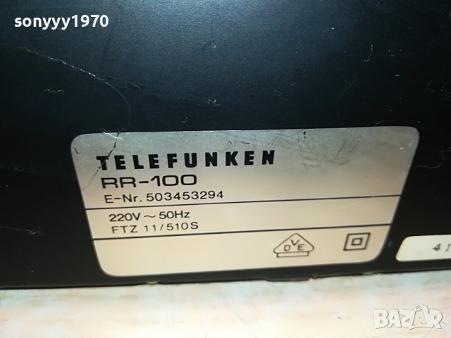telefunken rr-100 receiver 0905221333, снимка 14 - Ресийвъри, усилватели, смесителни пултове - 36702443