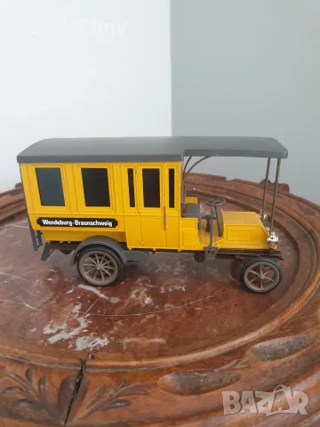 Cursor модел Bussing Omnibus 1904/стара немска метална колекционерска количка-автобус, снимка 2 - Колекции - 55949087