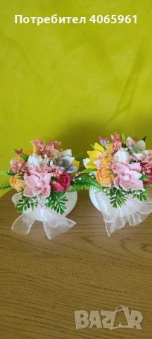 цветя от глицеринов сапун!, снимка 9 - Изкуствени цветя - 49572727