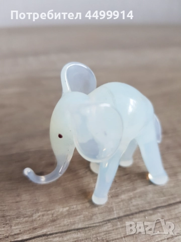 Стъклена фигура на слонче, снимка 6 - Колекции - 52882759