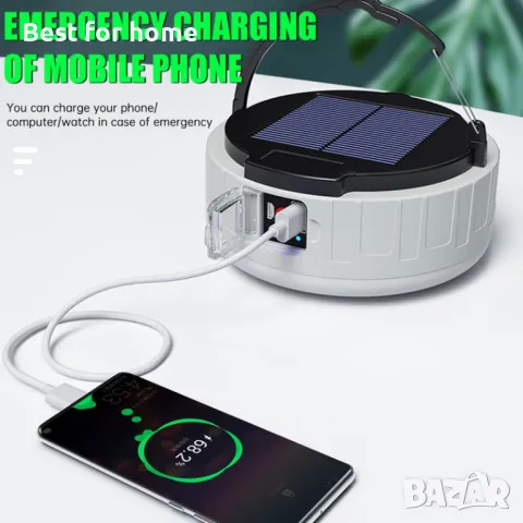  Соларна лампа за къмпинг  KSIJEH, снимка 2 - Соларни лампи - 49723743