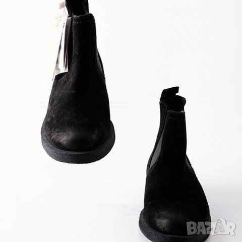 Нови и Намалени Zara DISTRESSED LEATHER ANKLE BOOTS Боти Естествена Кожа Номер 38 Стелка 24,5см, снимка 5 - Дамски боти - 36726718