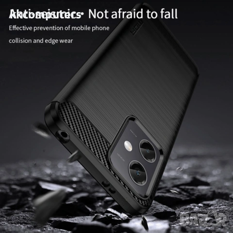 Xiaomi Redmi Note 12 5G / Poco X5 5G MOFI Carbon Fiber Калъф и Протектор, снимка 5 - Калъфи, кейсове - 53233770
