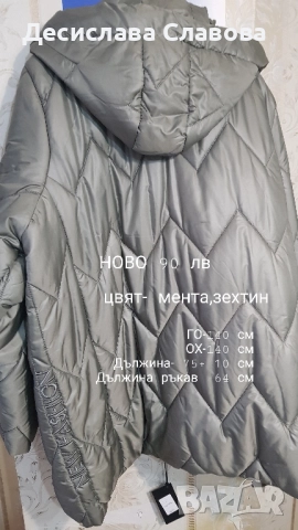 Ново, двойно закопчаване с цип и сваляща се качулка, снимка 2 - Якета - 52286064