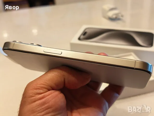 iPhone 15 Pro, бял, отличен, снимка 6 - Apple iPhone - 56442097
