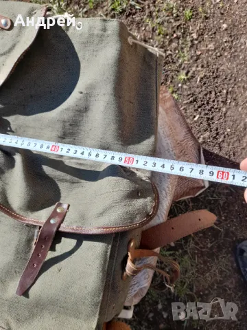 Стара брезентова раница #14, снимка 4 - Екипировка - 49484185