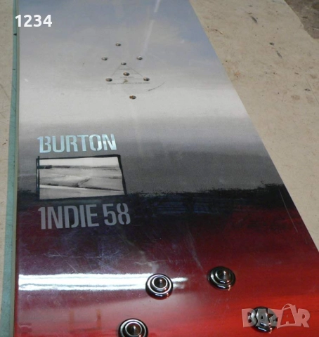 BURTON INDIE 158cm сноуборд в добро състояние, снимка 2 - Зимни спортове - 51845414
