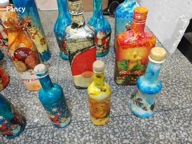 Бутилки 24 бр. декупаж , снимка 12 - Други - 53119627