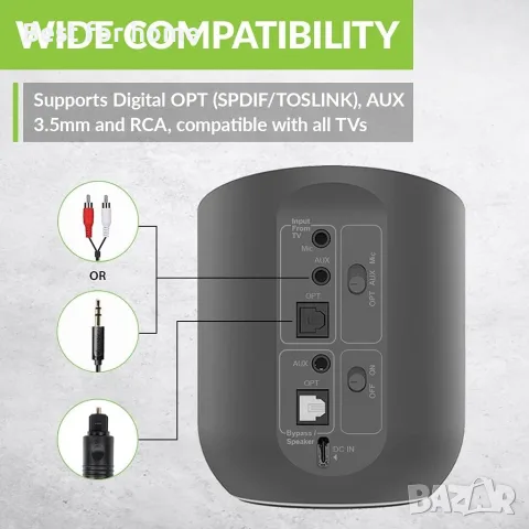 Avantree Orbit Bluetooth 5.0 аудио предавател , снимка 6 - Друга електроника - 56533003