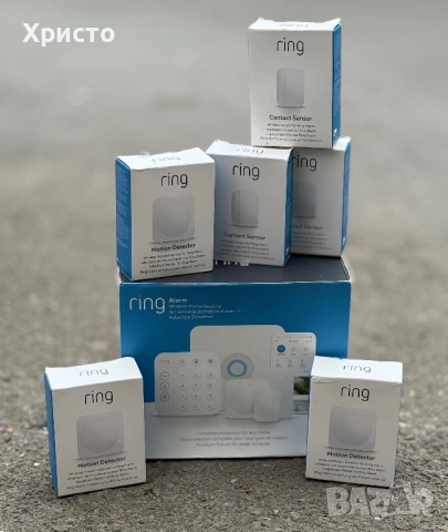 НОВО!!! Смарт алармена система за дом Ring Alarm + допълнителни датчици за движение и врати