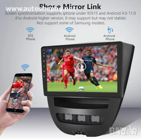 Peugeot 107/Citroen C1/Toyota Aygo НАВИГАЦИЯ 10´´, снимка 4 - Аксесоари и консумативи - 50335945