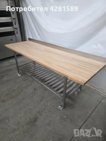 Немски работни хлебарски букови маси, снимка 4 - Други машини и части - 53972210