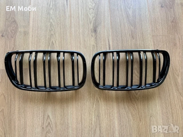 Решетки Бъбреци Двойни Черен Гланц за БМВ BMW X3 E83 2007 - 2010г., снимка 2 - Аксесоари и консумативи - 50456937