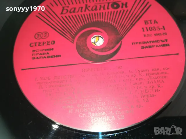 ХИТ ПАРАД 82 1810241649, снимка 13 - Грамофонни плочи - 47632706