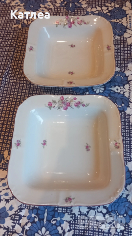 Квадратна порцеланова купа 2 бр., снимка 3 - Прибори за хранене, готвене и сервиране - 53941625