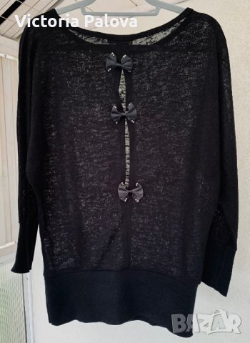 Интересна различна блуза ESTHER , снимка 1 - Блузи с дълъг ръкав и пуловери - 37819039