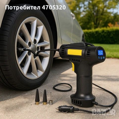 Безжичен дигитален компресор за автомобил