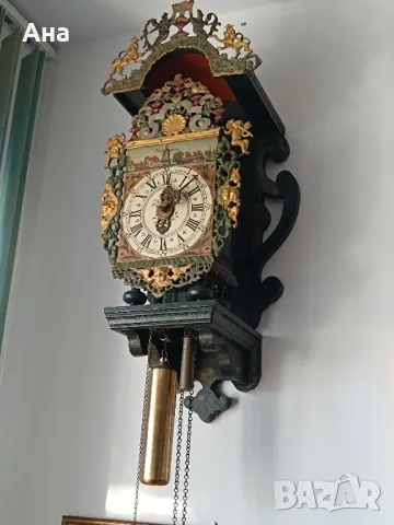Холандски стенен часовник 18 в , снимка 4 - Стенни часовници - 49232321