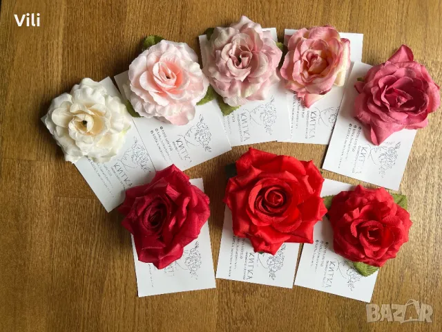 Цвете за коса ,аксесоар към носия , снимка 2 - Аксесоари за коса - 45465208