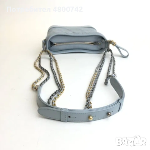Chanel чанта Gabrielle v светло син цвят, снимка 5 - Чанти - 54236639