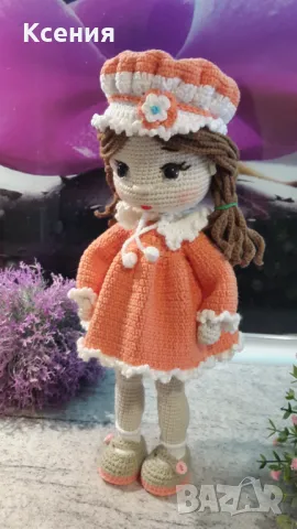 Плетена играчка Кукла Мелиса, Ръчно изработена, Перфектен подарък, снимка 6 - Плюшени играчки - 48936121