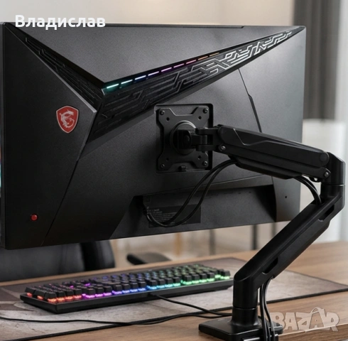 MSI MAG274QRX 27” 2K 240Hz IPS – ТОП за FPS (без стойка), снимка 3 - Монитори - 53811894