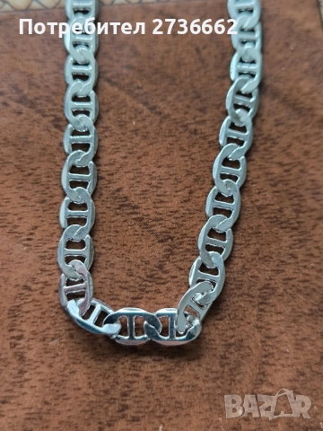 Сребърна гривна " Mariner", снимка 4 - Гривни - 52479930