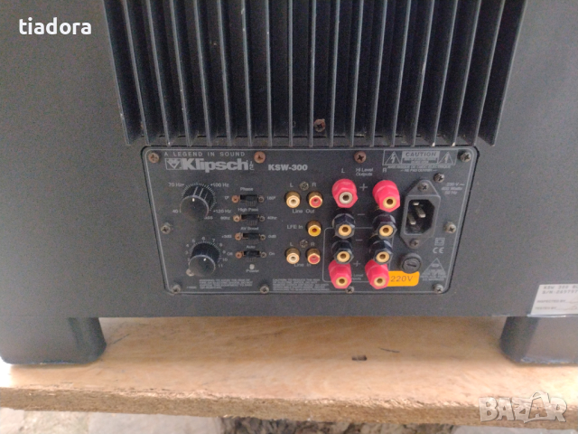 Klipsch Powered Subwoofer  KSW-300  15″ активен буфер, снимка 11 - Тонколони - 44535578