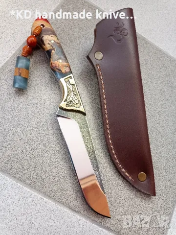 Ръчно изработен ловен нож от N690co стомана KD handmade knives ловни ножове