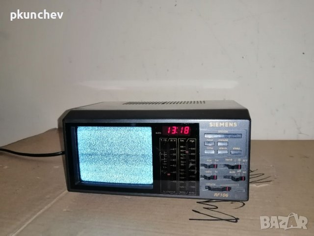 Радиочасовник с телевизор SIEMENS RF106, снимка 5 - Антикварни и старинни предмети - 38823382